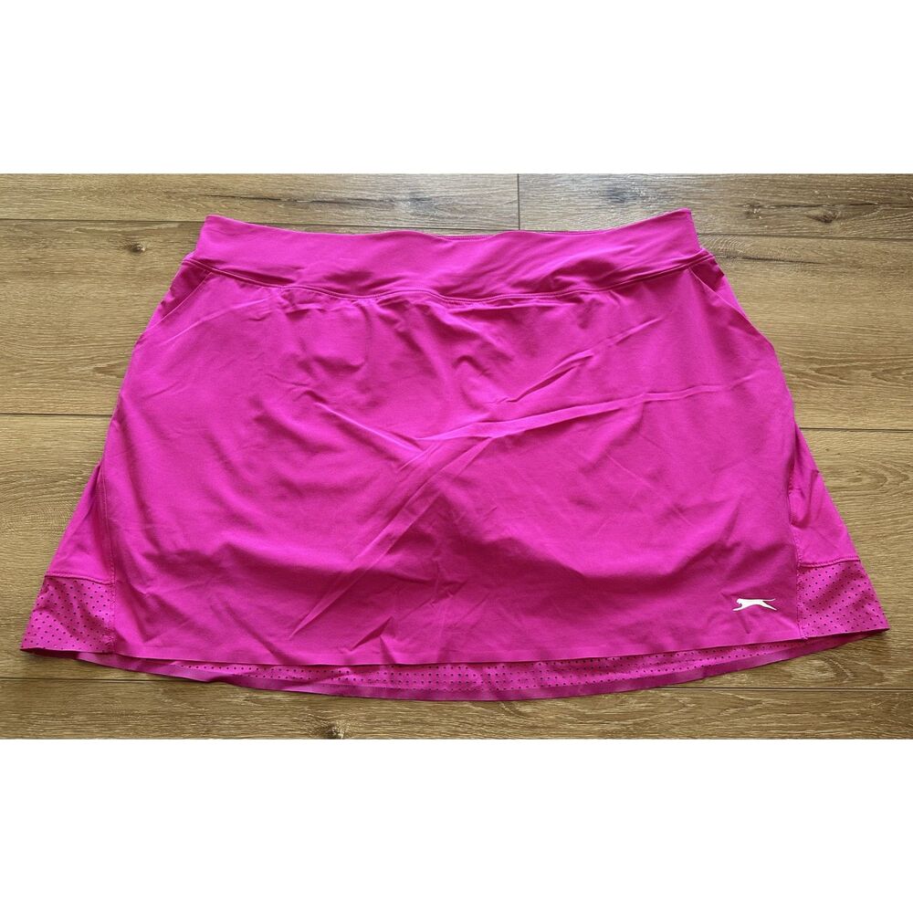 Women's Slazenger Golf Skort Bright Pink Perforated Detail XXL Never Worn!